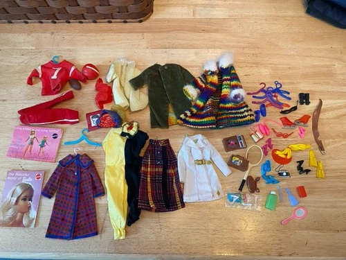 Vtg Barbie Ken Clothing & Accessories Lot  60s 70s