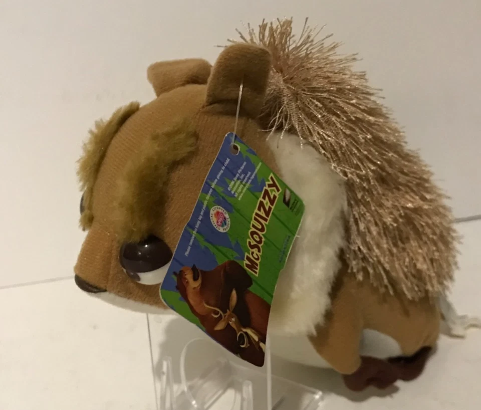 Rare Nanco Open Season McSquizzy Squirrel Plush Stuffed Light Brown 2006 w/tags - Image 4 of 4