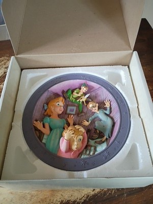 Disney Peter Pan Faith, Trust & Pixie Dust Collectible 3D Relief Limited Plate