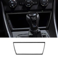 Panel de almacenamiento central de fibra de carbono para automóvil puerto USB ajuste para Seat Leon 2013-2020