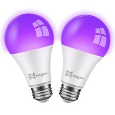 Black Lights Bulbs, 9W 75Watt Equivalent , A19 E26 LED Bulb, UVA Level 380-40...