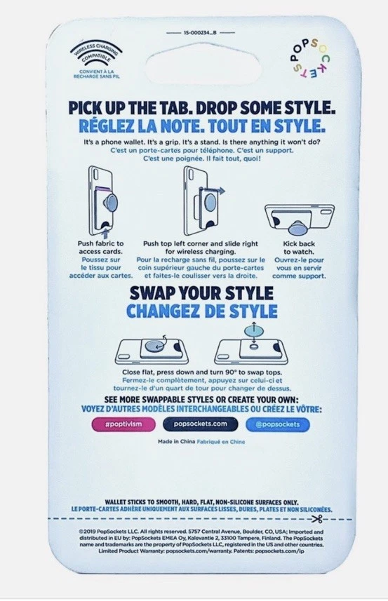 Pop Sockets Pop Wallet + Aura New In Package - Image 2 of 2