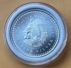 1/4 oz .999 Silver Aztec Calendar ROUND - Cuauhtemoc USA Made Round - Beautiful