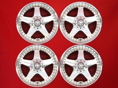 JDM Rare VeilSide Andrew Racing V 4Wheels 16x7.5+25 8+19 4&5x114.3 No Tires