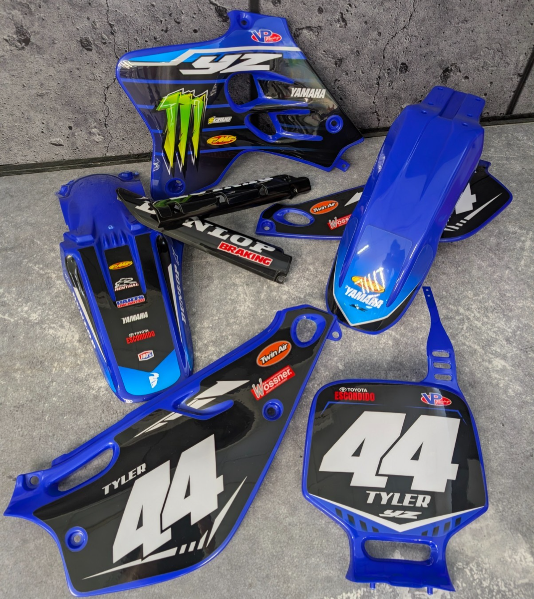 Plastics + Graphics Yamaha YZ 80 1993-2001 Custom race number | eBay