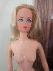 Mattel 1970 LIVE ACTION BARBIE #1155 Hippie Blonde TNT Head Rooted Lashes Nude
