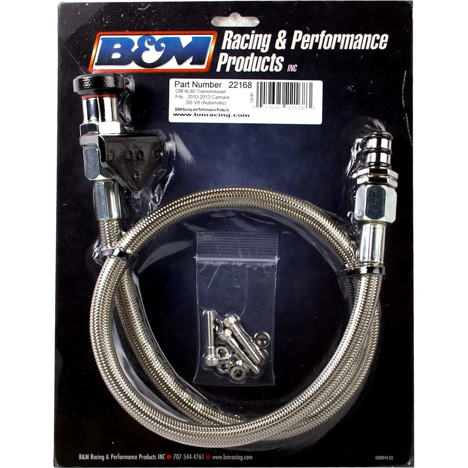 22168 B&M 自动变速器吸管适用于雪佛兰雪佛兰科迈罗 Caprice GMC — 第 3/3 张图片