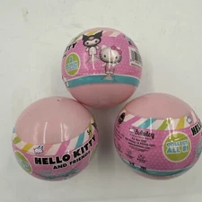 Hello Kitty and Friends Chibi Snapz Blind Ball Lot Of 3 NEW/ SEALED