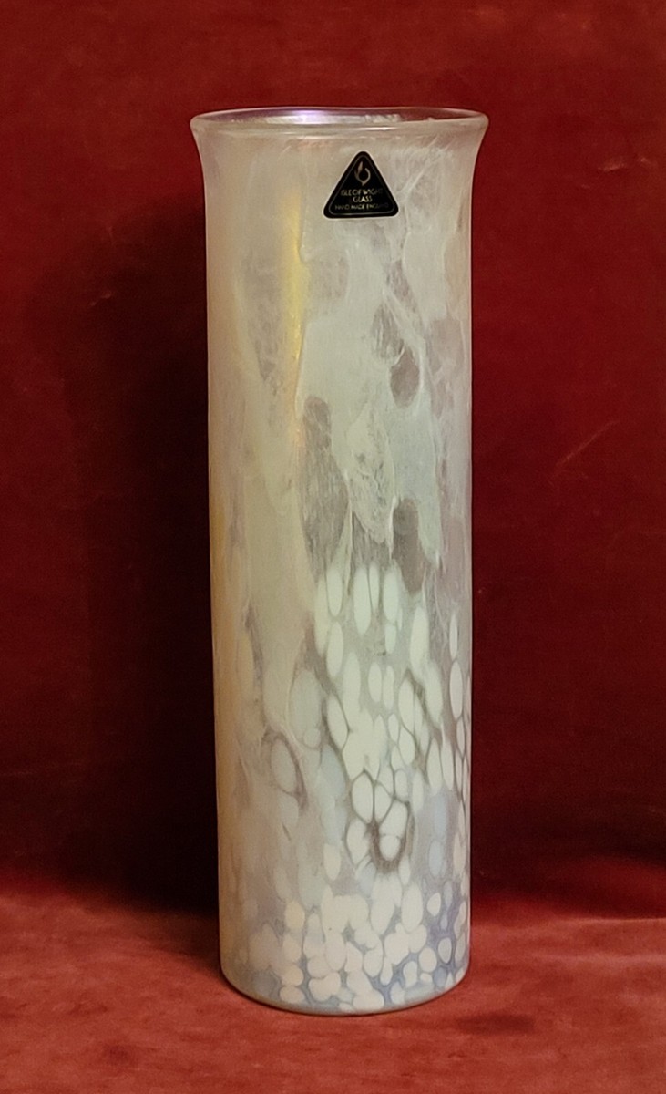 ISLE of WIGHT Glass - NEW KYOTO WHITE England Hand Made