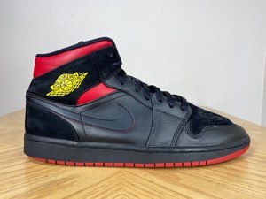 jordan 1 black red and yellow