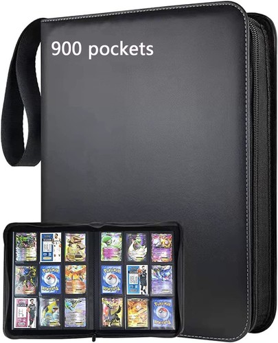 WOT I 900 Pocket Trading Card Binder - Silvery, Collector Album For Cards - View #3