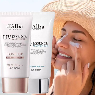 D'ALBA UV Essence Waterfull Tone-up Sun Cream 50mL SPF50+ PA++++ DE