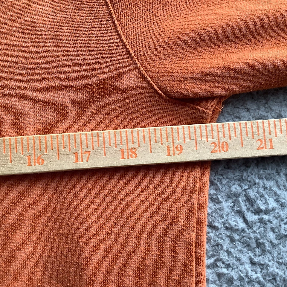 DC SHOE CO Hooded Pullover Sweatshirt Women's S Orange Hoodie Skateboard Pocket - Image 3 of 4