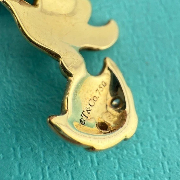 RARO Tiffany & Co. 18k Koi Pez Dije Oro Amarillo y Diamantes Foto 2 de 4