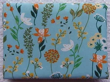 RARE & OOP Keepsake Calico BLUE WILDFLOWER FIELDS *100% Cotton Fat Quarter*