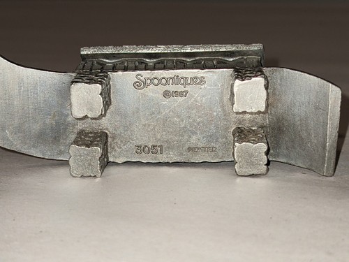 2 Vintage Spoontiques~Pewter~Horse & Carriage ~ Covered Bridge ~ Free Shipping! - Picture 11 of 14