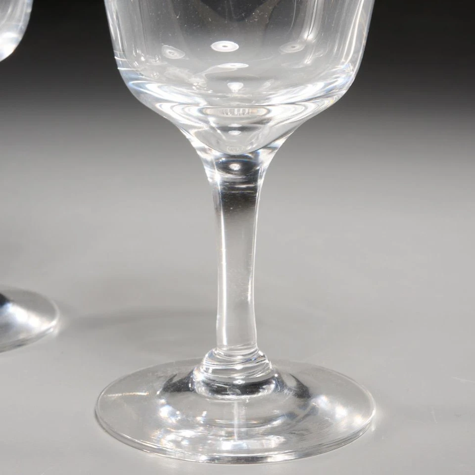 Ralph Lauren Cristal Soplado a Mano Agua Transparente Copas de Vino 4 piezas 7"h Foto 2 de 4