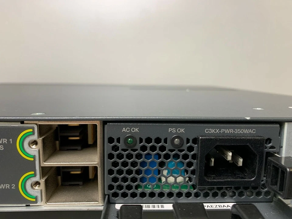 Cisco WS-C3750X-24S-S 24 Port 3750X IP Base Switch - Same Day Shipping - Image 4 of 4