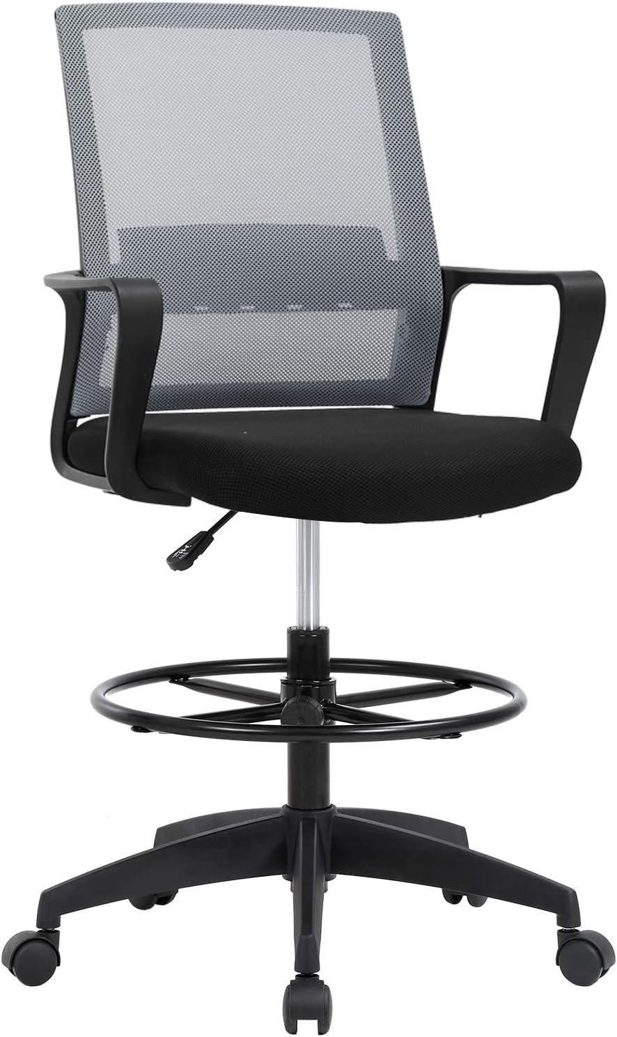 Ergonomic Office Desk Chair with Adjustable Height, Lumbar Support, and Armrests