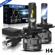 BEVINSEE V45 2022 H4 9003 LED Headlights Conversion Kit 120W 22000LM White Bulbs