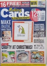 Making Cards  Papercraft UK Nov 2018 Crafty at Christmas FREE SHIPPING CB
