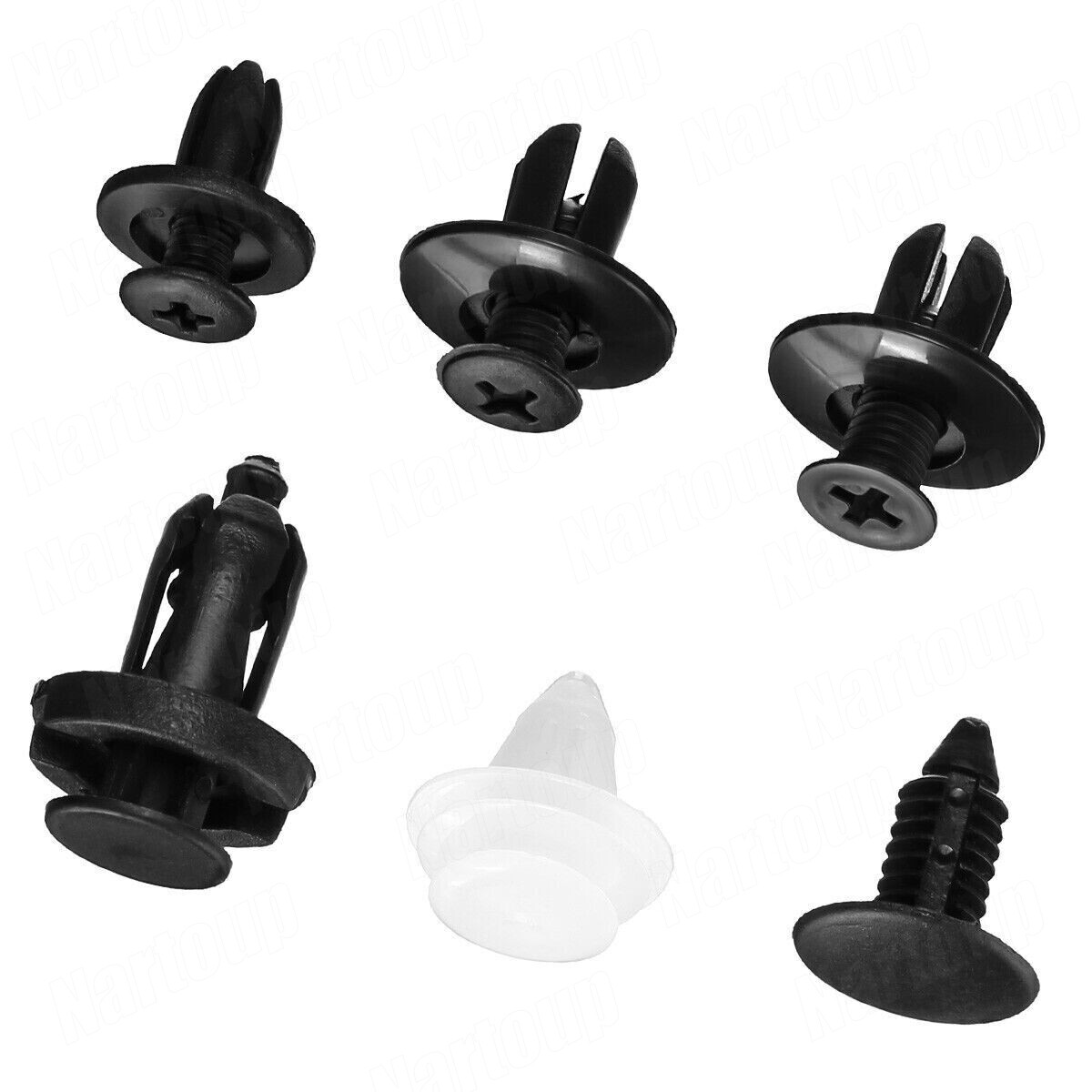 For Nissan Fastener Box Set Bumper Fender Liner Push Type Retainer Clips -100x