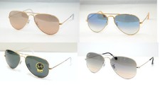 OCCHIALE DA SOLE RAYBAN ORIGINALE RB 3025 CALIBRO 55 AVIATOR LARGE METAL NUOVO