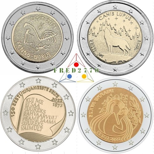 2 Euros Commémorative Estonie 2022 Erasmus Unc - Romacoins