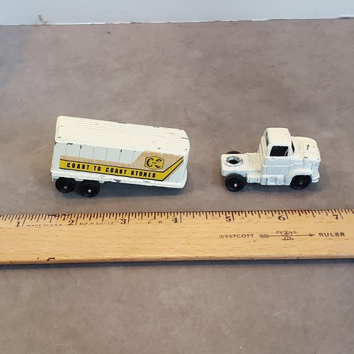 TOOTSIE TOY Coast To Coast Semi Truck 1969 4.5 inches long Original Paint - Picture 12 of 15