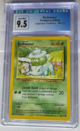 Pokemon Bulbasaur Legendary Collection 68/110 CGC 9.5