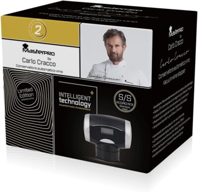 MasterPro by Carlo Cracco - Weinkonservierungsverschluss, LCD Display mit Thermometer