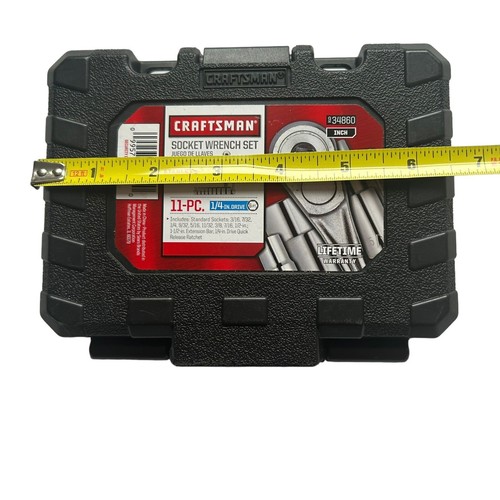 Craftsman 11 Pc 1/4 In. SAE Drive Socket Ratchet Wrench Quick Release Set 934860 - Picture 7 of 8