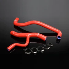 New Fit For 1996-2004 FORD MUSTANG V8 Red Coolant Silicone Radiator Hose Kit