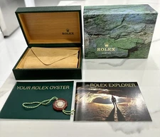 Authentic ROLEX Explorer ii  Watch Box 16570 COMPLETE SET Booklets Tag 2000-2006