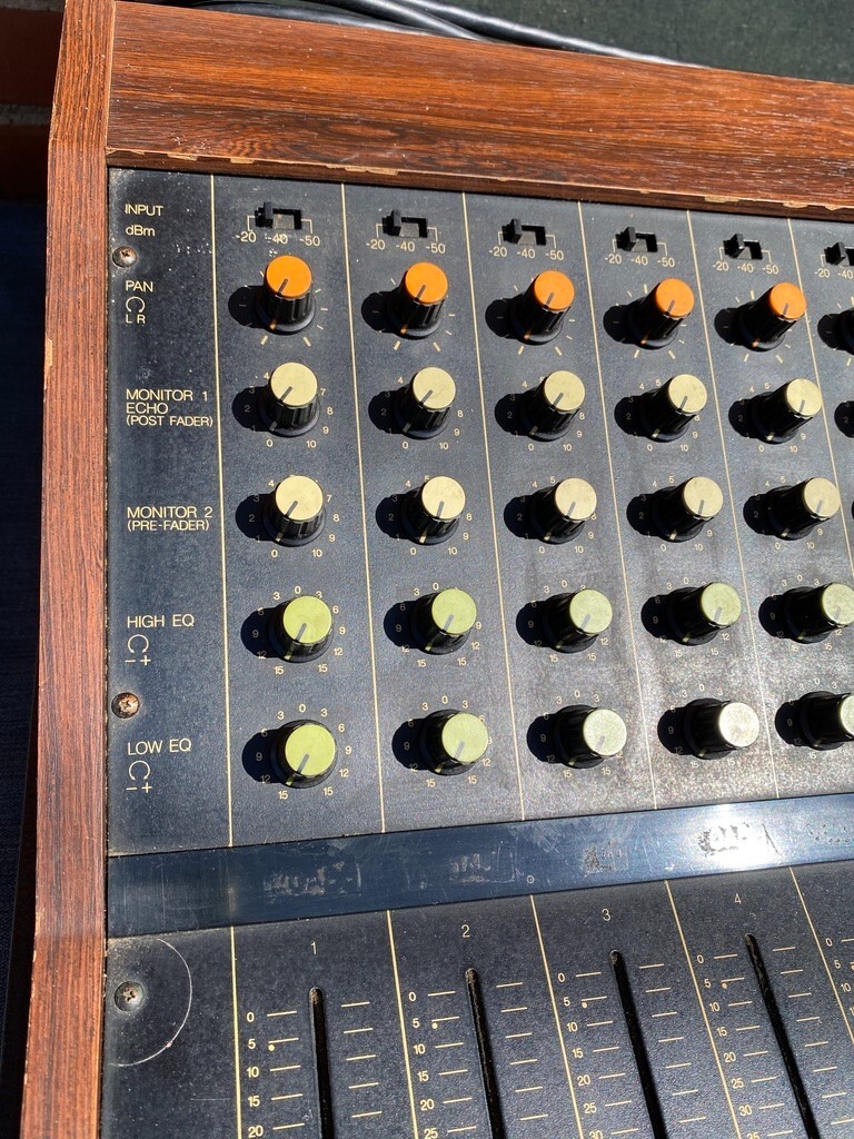 Vintage Yamaha PM-430 8 Channel Analog Console Mixer in Suitcase