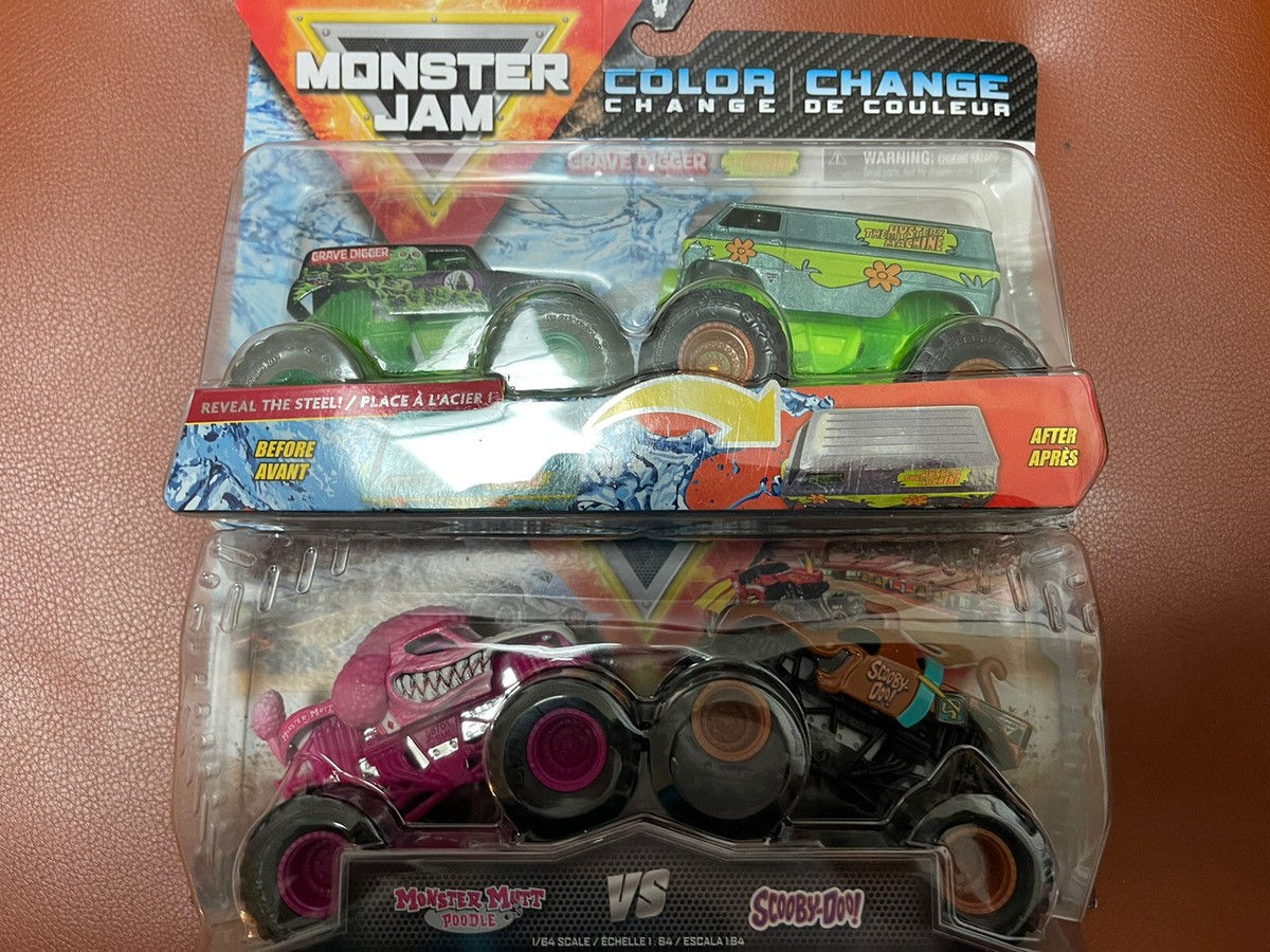 Monster Jam Scooby Doo Monster Mutt Poodle & Color Change Mystery
