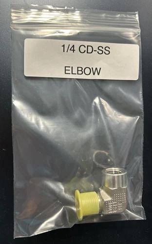 1/4 CD-SS New Parker Tube Fitting 1/4” Elbow CD-SS  Stainless Steel USA