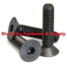 M6-1.0x35 Flat Head Socket / Allen Head Bolts 6mm x 35mm Screws M6x1.0x35 Black