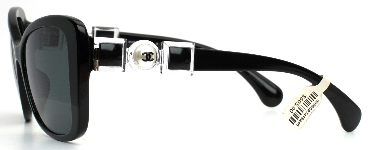 CHANEL 5445-H-A 501/S4 Black Womens Cat Eye Full Rim 