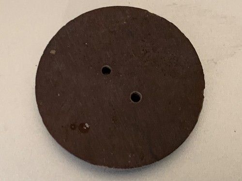 Four Rare Antique French Buttons - Wood, Bakelite with mother of pearl insert - Picture 7 of 7