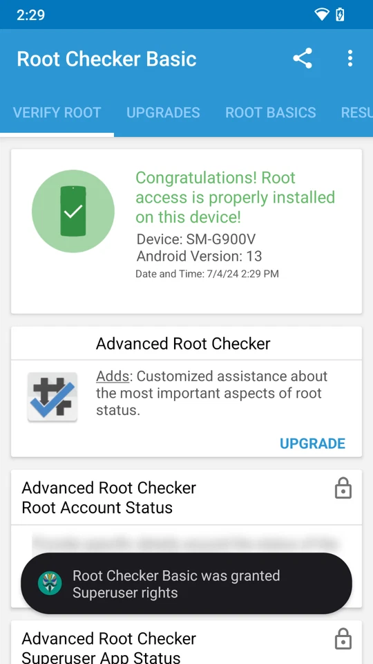 Rooted Custom Android 13 Samsung Galaxy S5 G900V 4g LTE 16GB CID15 - Image 3 of 4