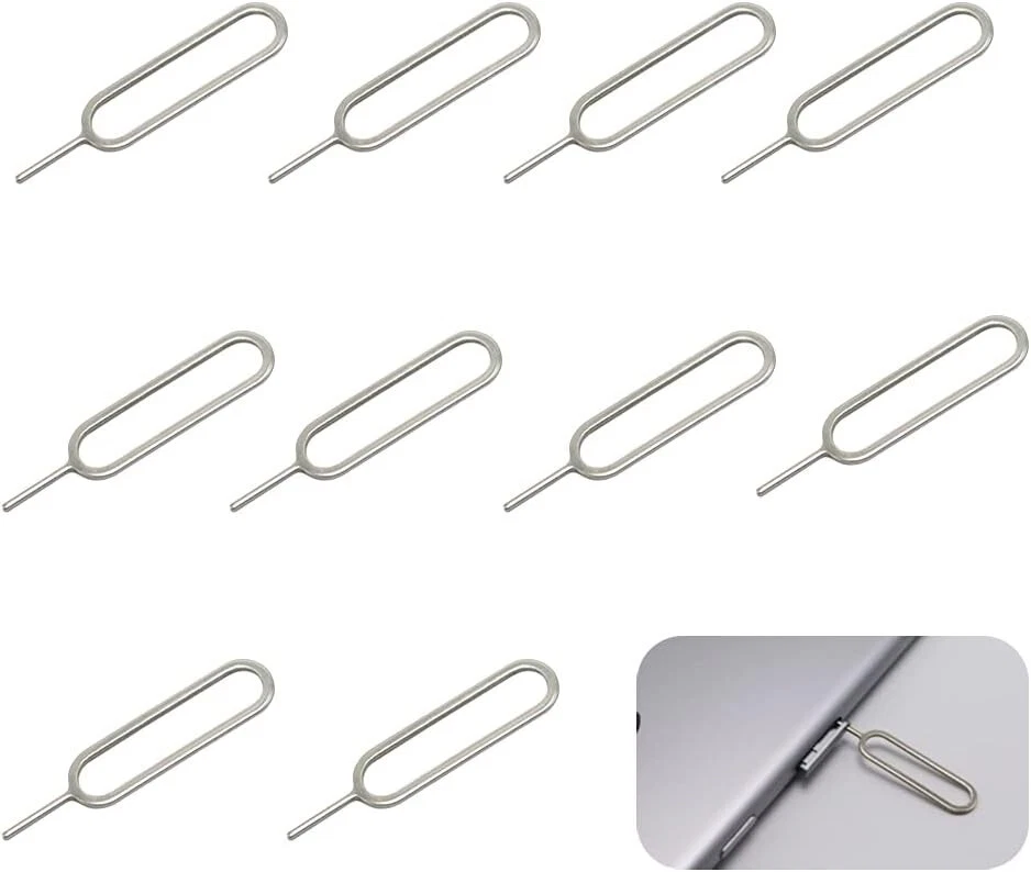 10 x SIM CARD EJECT EJECTOR PIN REMOVAL OPEN TOOL KEY APPLE IPHONE IPAD SAMSUNG - Image 3 of 4