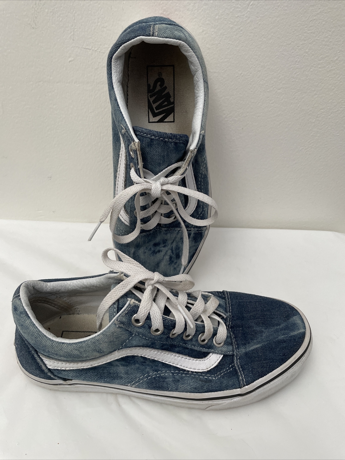 Vans Old Skool Denim Acid Blue Sneakers Mens Women's
