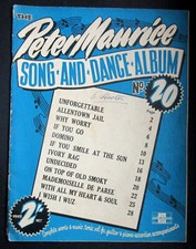 SCARCE 1951 MUSIC & SONG WORDS ALBUM 30 PAGES  PETER MAURICE  SONG & DANCE ALBUM