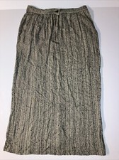 SOFTWEAR by Mark Singer Skirt Womens Lrg Pull-On Straight w/Back Slit USA Made