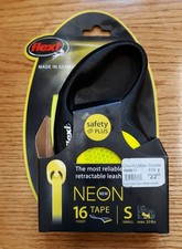 Dog, Flexi New Neon Retractable Tape Leash Small - 16' Tape New Pets Lead