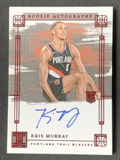 Kris Murray 2023-24 Panini Impeccable Rookie International Red Auto RC /88