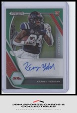 2021 Panini Prizm Draft Picks Autographs Green #DPA-KYE Kenny Yeboah