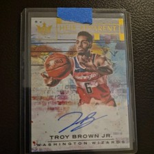 2018-19 Court Kings Troy Brown Jr. Heir Apparent On Card Rookie Auto /199