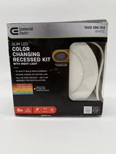 Commercial Electric Integrated LED Recessed Light Trim 900 Lumens 6" 53828101